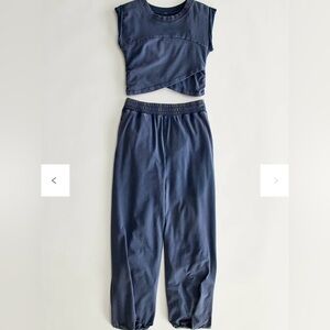 Free People Movement Hot Shot Crossover Set, Midnight Navy Size XS